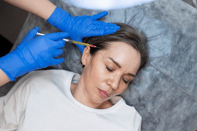 Luxury medical spa background with focus on aesthetic skincare and wellness treatments.